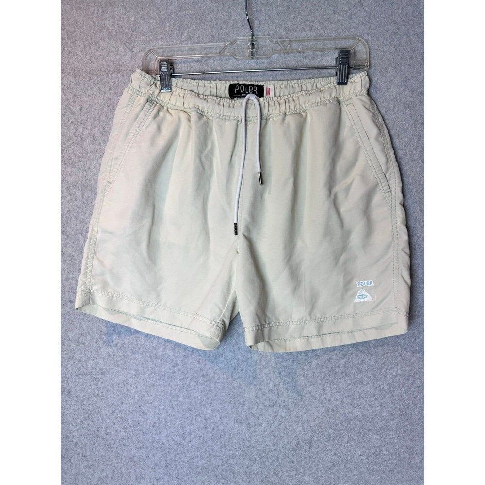 vintage poler swim light yellow shorts size medium